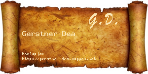 Gerstner Dea névjegykártya